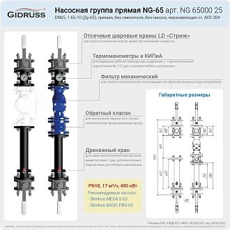 Презентация насосной группы DN65 - NG-65 без смесителя. Запрещено к публикации на сторонних ресурсах!