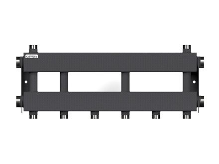 Коллектор для отопления на 3 потребителя dn25 (вход dn40) - MK-150-3x25