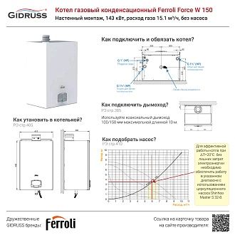 Ferroli Force W 150 купить из наличия как подключить