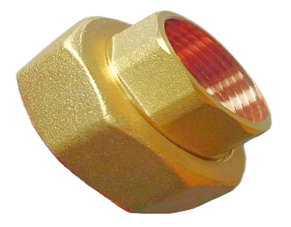 Гайка насосная FIT.PN-32 (для насосов DN32 с резьбой Rp 2″, латунь ЛС59, EPDM-прокладка)