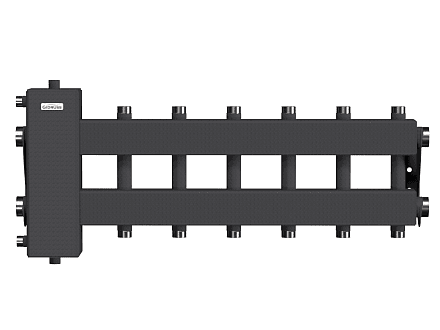 BM-150-7DU (до 150 кВт, подкл. котла G 1½″, 3+3 контура G 1″ + 1 боковой контур G 1½″)