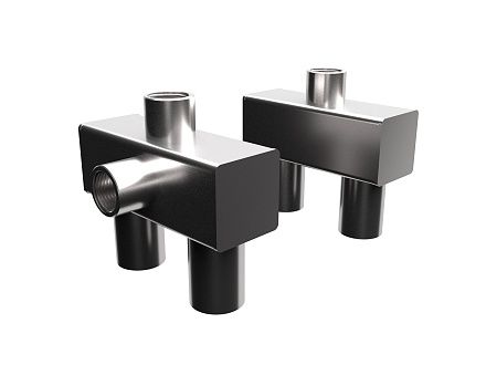 Комплект разворота подводки потребителя из нерж. стали FIT.CRSS-D28-L65