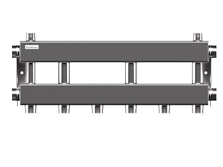MKSS-150-3x32 (до 150 кВт, 2 магистр. подкл. G 1½″, 3 контура G 1¼″ вверх или вниз)