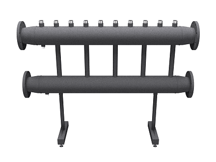 MK-1200-5x32 (до 1,2 мВт, 2 магистр. подкл. Фл.Ду125, 5 контуров G 1¼″ вверх или вниз)