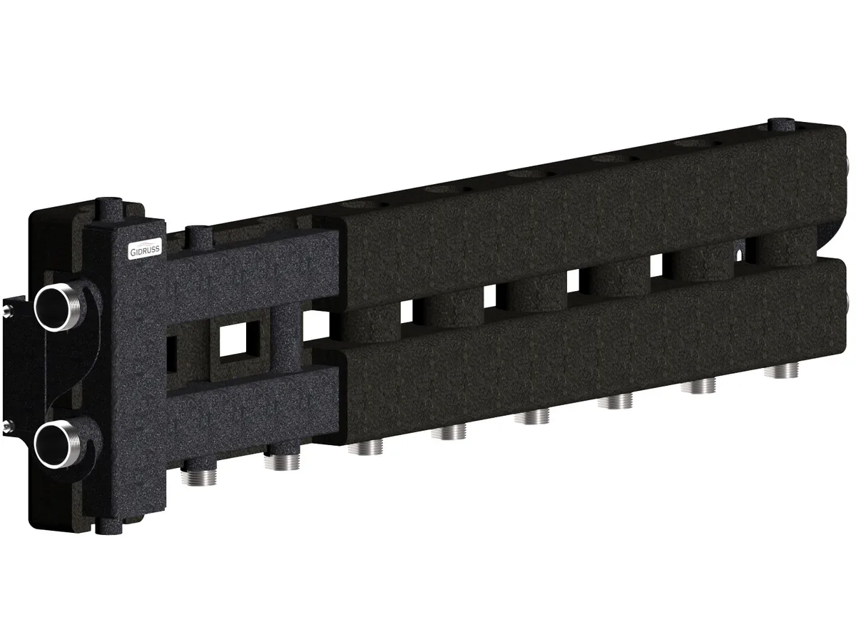 Гидрострелка с коллектором на 5 контуров BM-80-5D.EPP Гидрострелка с коллектором на 5 контуров BM-80-5D.EPP