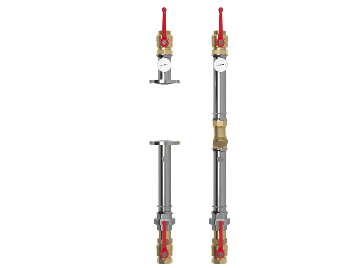 Насосная группа прямая DN 40 на 1 1/2 дюйма NGSS-40 нержавеющая