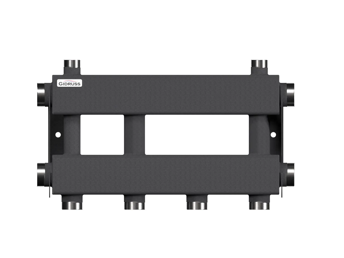 Коллектор для отопления на 2 потребителя dn32 (вход dn40) - MK-150-2x32