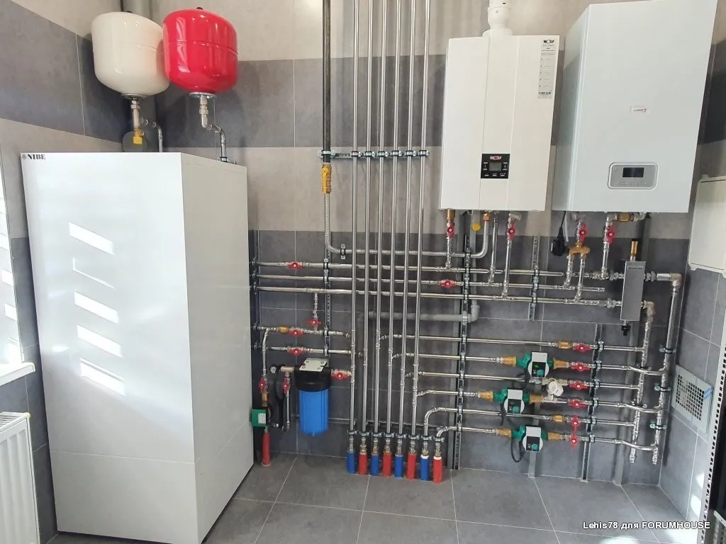 Отопление частного дома в ленинградской области - общий вид котельной Отопление частного дома в ленинградской области - общий вид котельной