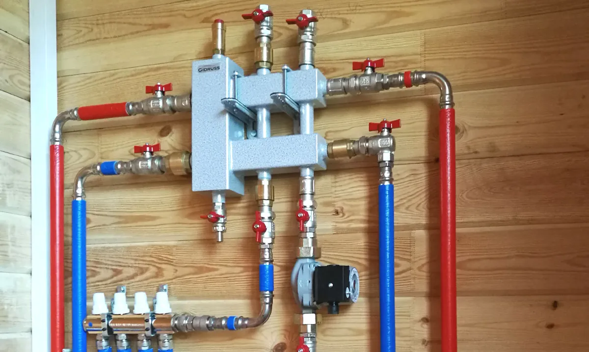 Отопление бани в Уфе (радиаторы + теплый пол)