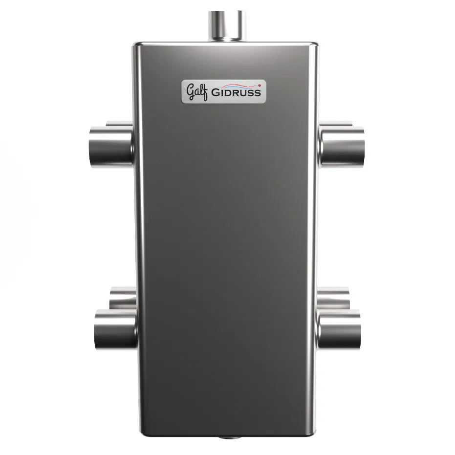 Гидрострелка нержавеющая на 4 контура под пресс-фитинги Гидрострелка нержавеющая на 4 контура под пресс-фитинги