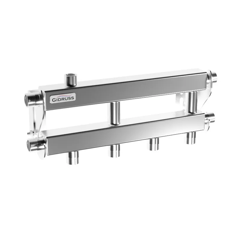 Коллектор настенного котла на 3 контура из нержавейки MKSS-40-3D