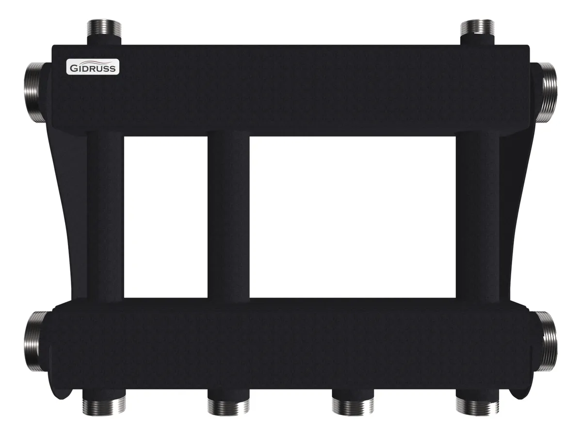 Коллектор для котельной на 2 контура G 1 1/4"  - MK-250-2x32