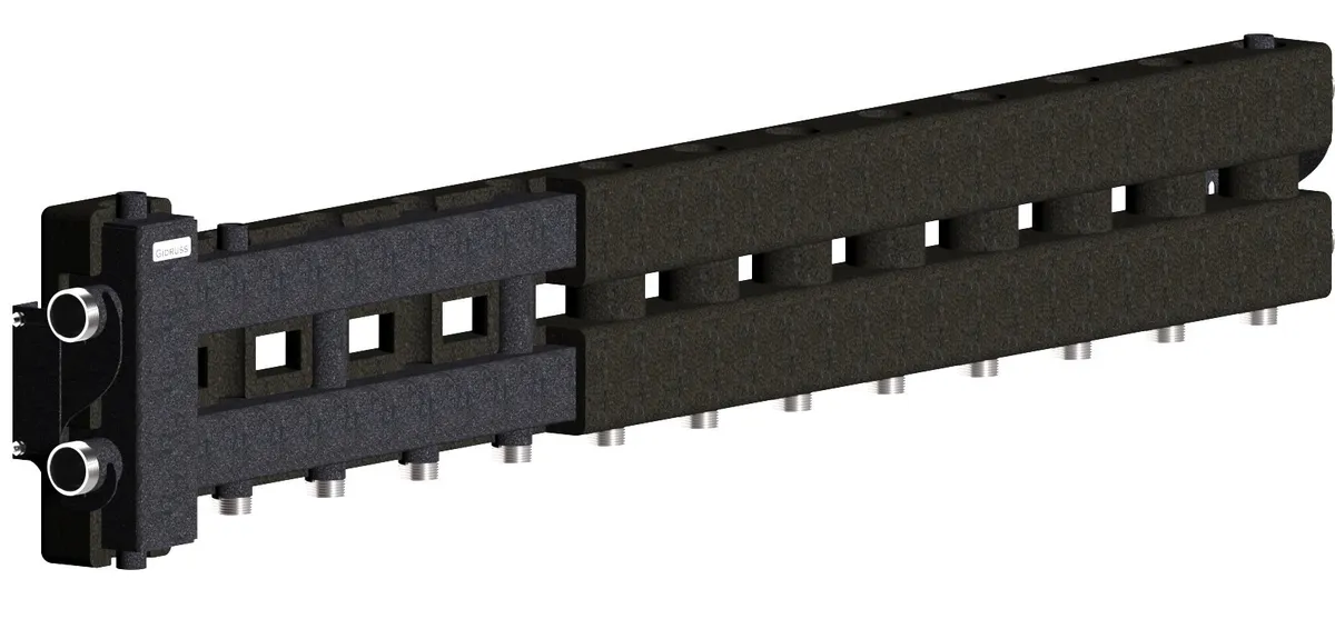 Гидрострелка с коллектором на 7 (6+1) контуров BM-80-7D.EPP Гидрострелка с коллектором на 7 (6+1) контуров BM-80-7D.EPP