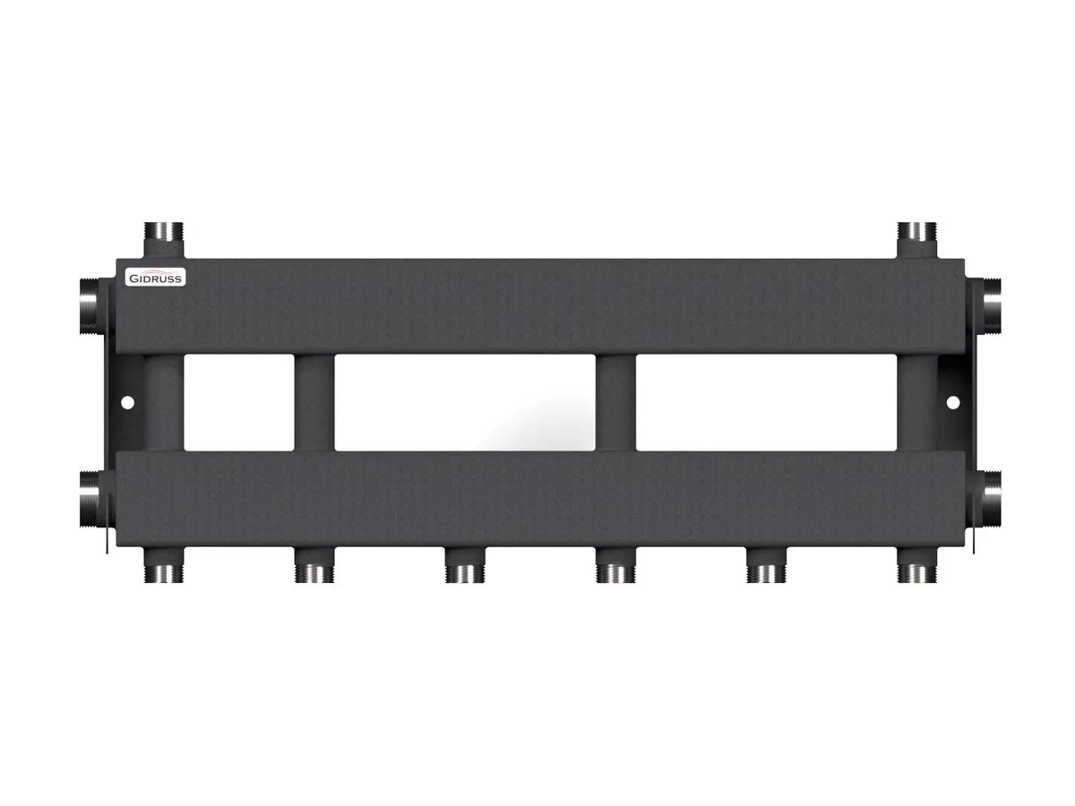 Коллектор для отопления на 3 потребителя dn25 (вход dn40) - MK-150-3x25