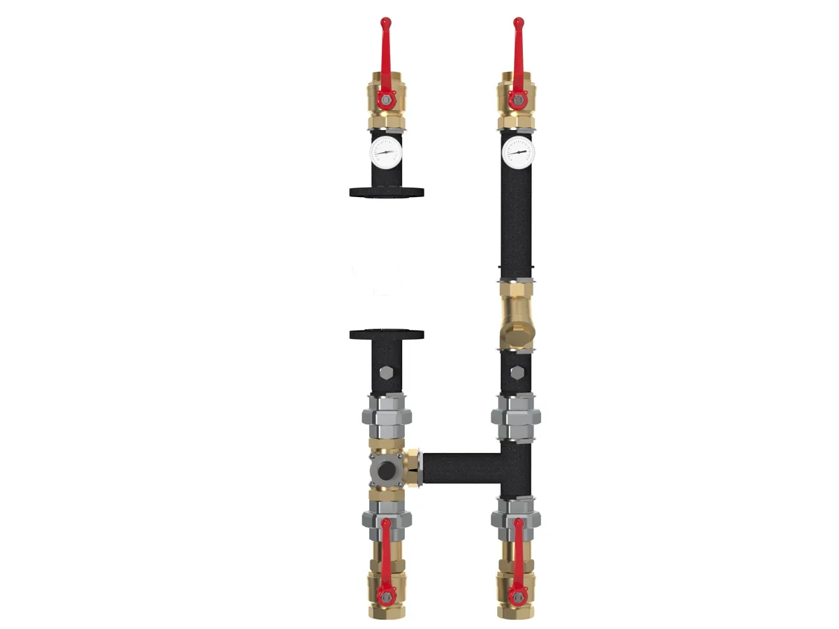 Насосная группа с трехходовым смесительным клапаном DN40