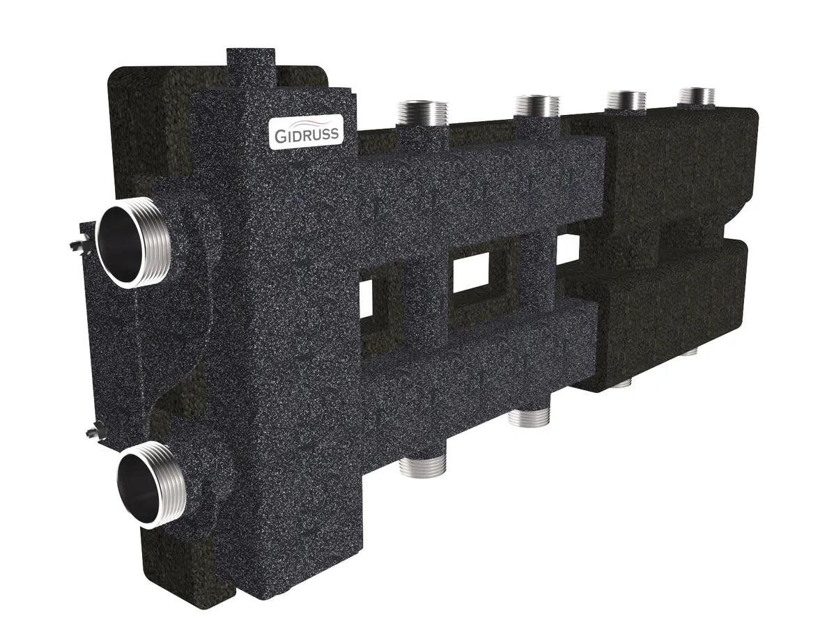 Гидрострелка с коллектором на 5 контуров BM-80-5DU.EPP Гидрострелка с коллектором на 5 контуров BM-80-5DU.EPP