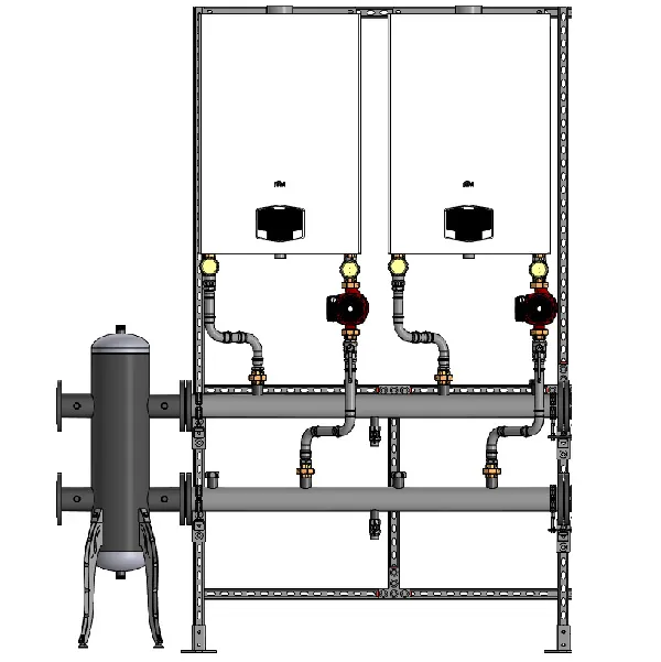 Котельная 300 кВт для отопления цеха, склада, ангара, автомойки