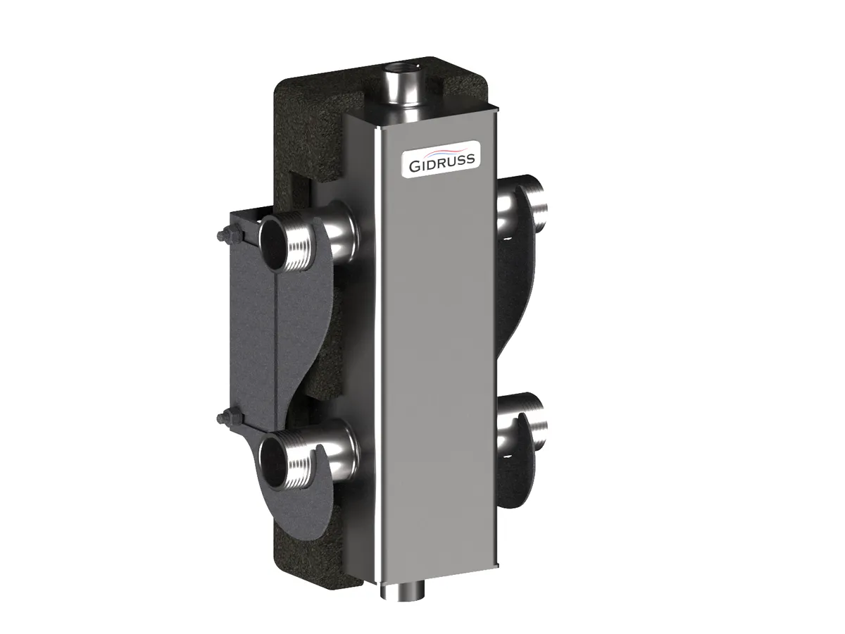 Гидрострелка нержавеющая в термоизоляции 1 дюйм GRSS-60-25.EPP