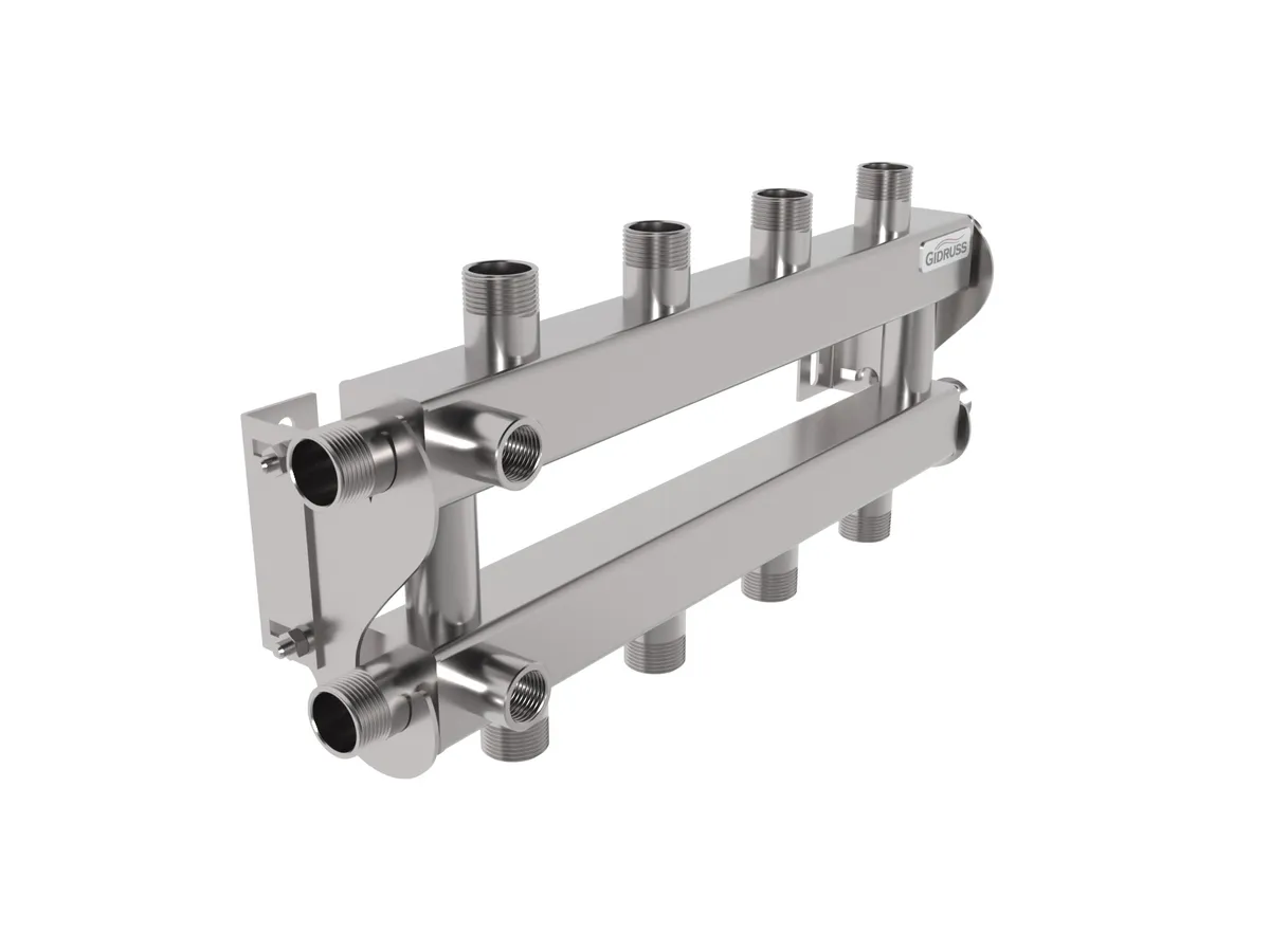 Кольцевой коллектор для отопления на 4 - 5 контуров 3/4 дюйма