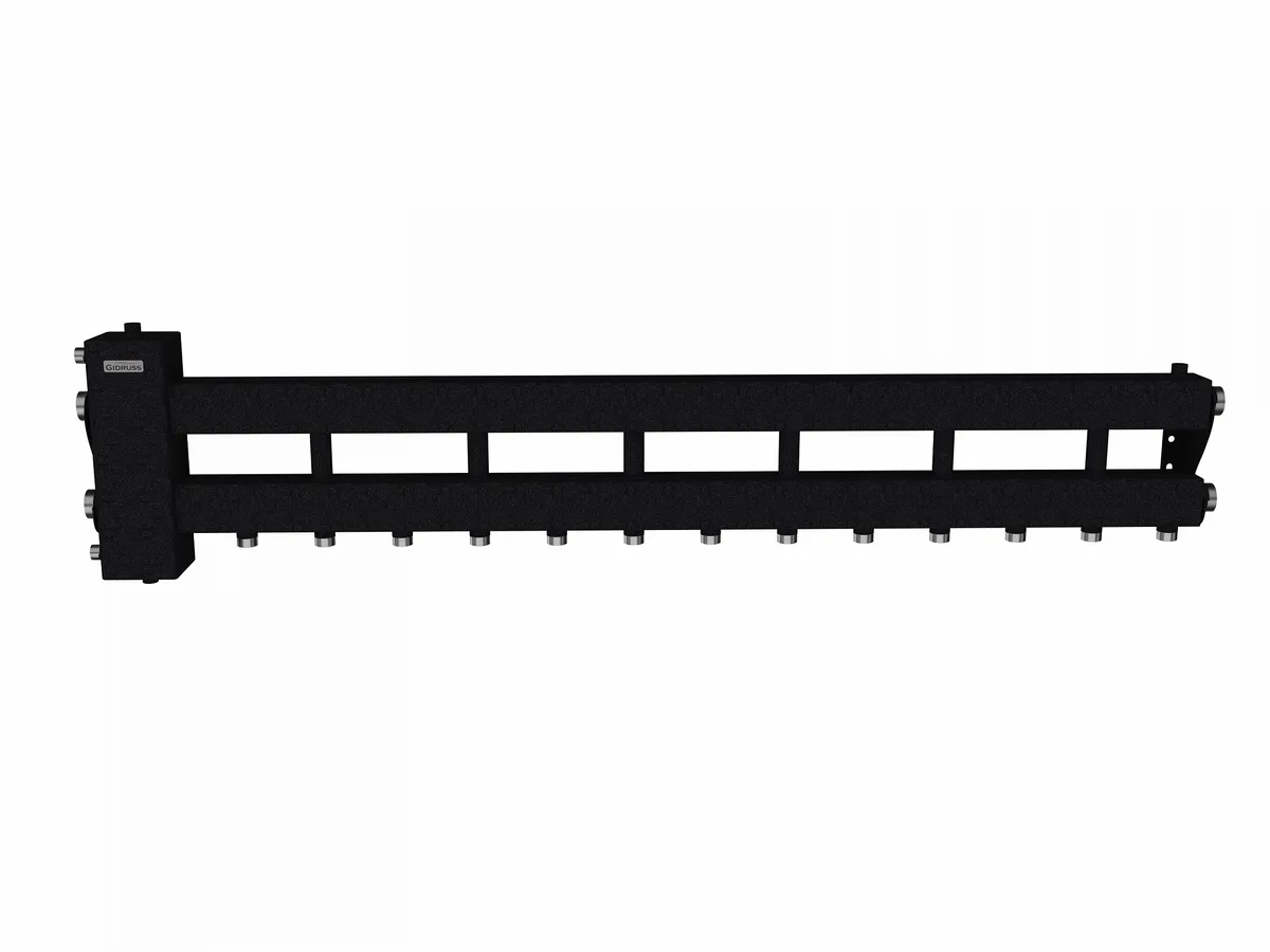 Коллектор с гидрострелкой на 7 контуров BM-150-7D (6+1)