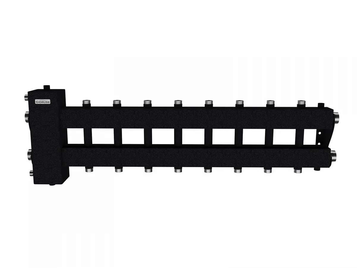 Коллектор с гидрострелкой на 8 - 9 контуров BM-150-11DU