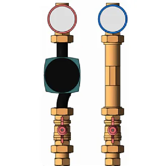 Анонс H-PG-01-0001 - Насосная группа прямая с насосом DN25 (180 мм, 25-4, частотный двигатель)